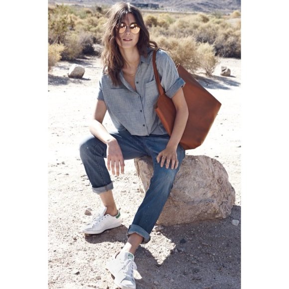 Madewell Tops - Madewell Courier Shirt in Lilydale Railroad Stripe Button Down Short Sleeve M
